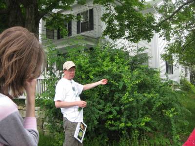 Scott Shumway leading tree walk
